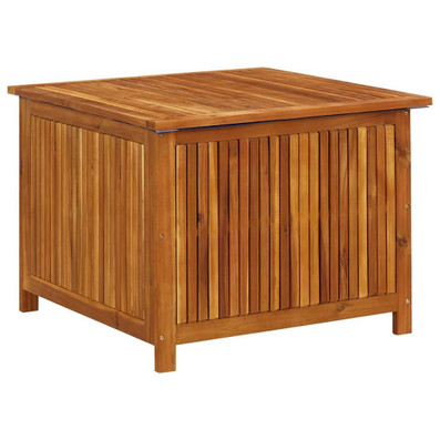 vidaXL Patio Storage Box 29.5"x29.5"x22.8" Solid Acacia Wood A949-316498