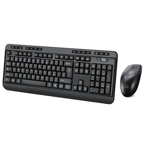 Adesso WKB-1320CB EasyTouch WKB-1320CB Antimicrobial Wireless Desktop Keyboard and Mouse R810-AEOWKB1320CB