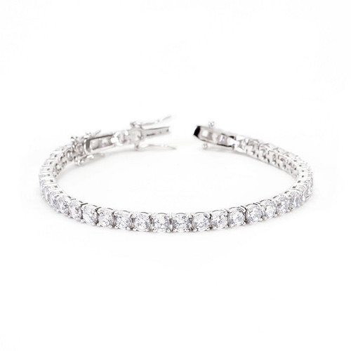 Clear Cubic Zirconia Tennis Bracelet R599-B01463R-C01