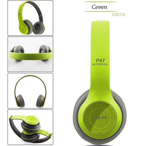 P47 Foldable Wireless  Headphones, Tablet Bluetooth-compatible Headset With Mic, Compatible For Mob K484-PEL_0KOWX99R