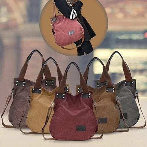 Color: Tan - Gypsy Soul Canvas Hand Bag K290-3735149061