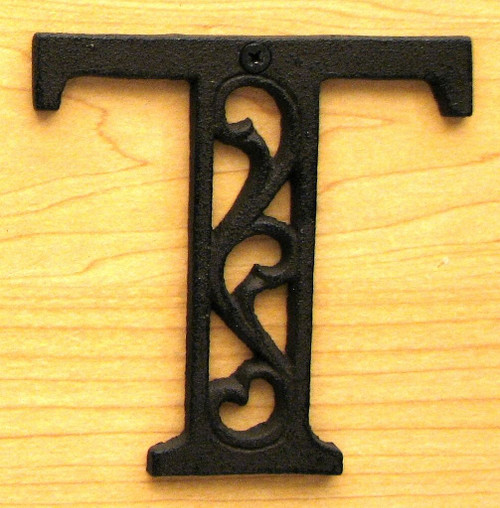 Cast Iron Letter T Q484-0184J-0557-T