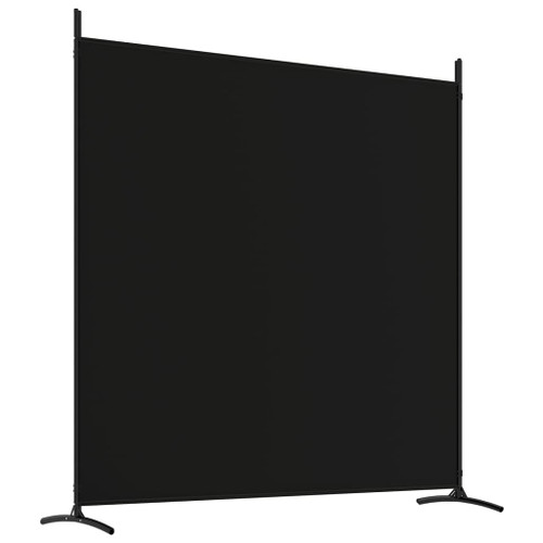 vidaXL 4-Panel Room Divider Black 274.8"x70.9" Fabric A949-350285