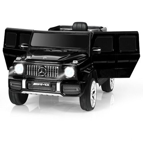 12V Mercedes-Benz G63 Licensed Kids Ride On Car with Remote Control-Black - Color: Black D681-TQ10041DK