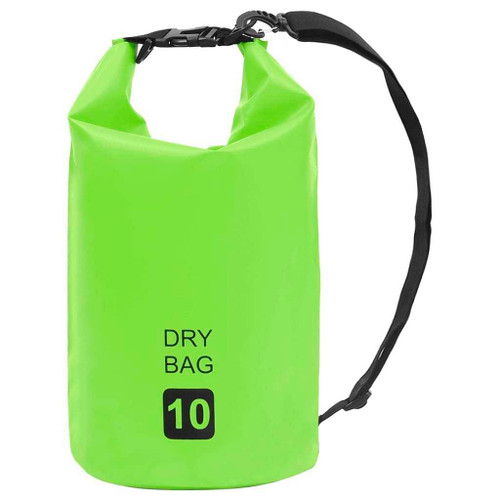vidaXL Dry Bag Green 2.6 gal PVC A949-92780