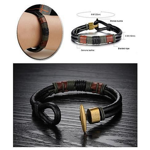 RODEO Olive Genuine Leather Bracelet F369-5347546693