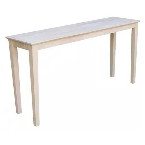 Unfinished Solid Wood 5-ft. Farmhouse Console Sofa Table Q280-STURCWC142083251