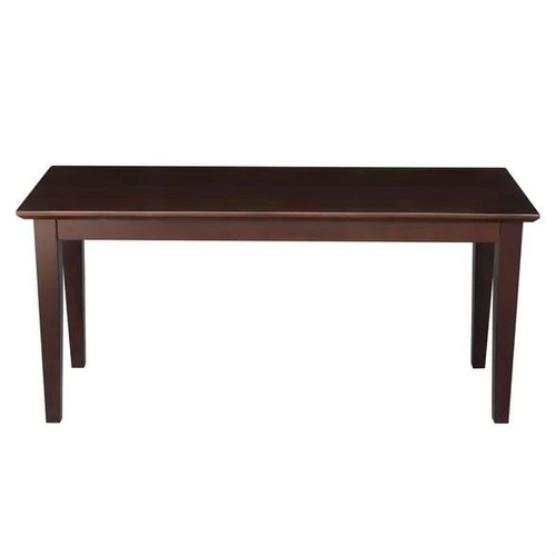 Solid Wood Entryway Accent Bench in Java Brown Finish Q280-JAVBWCIC1695712