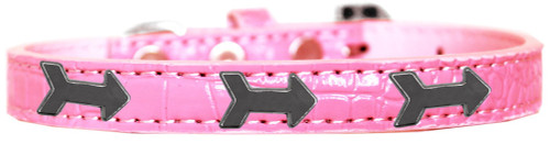 Arrows Widget Croc Dog Collar Light Pink Size 18 S528-720-26 LPKC18