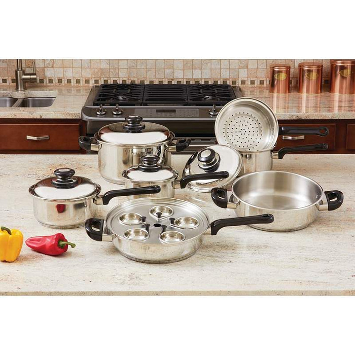 17pc Stainless Steel Cookware Set Q147-KT172