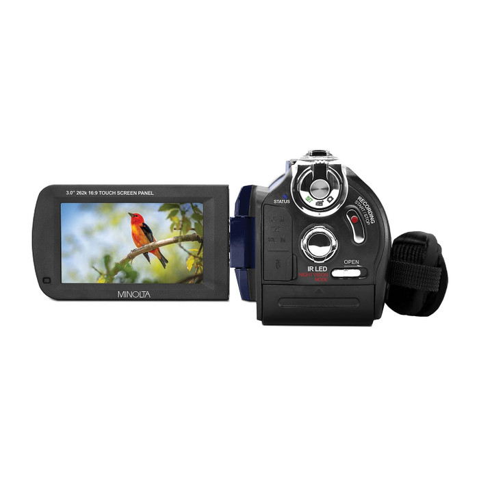 Minolta MN4K40NV-BL MN4K40NV 4K Ultra HD 16x Digital Zoom IR Night Vision Video Camcorder (Blue) R810-ELBMN4K40NVBL