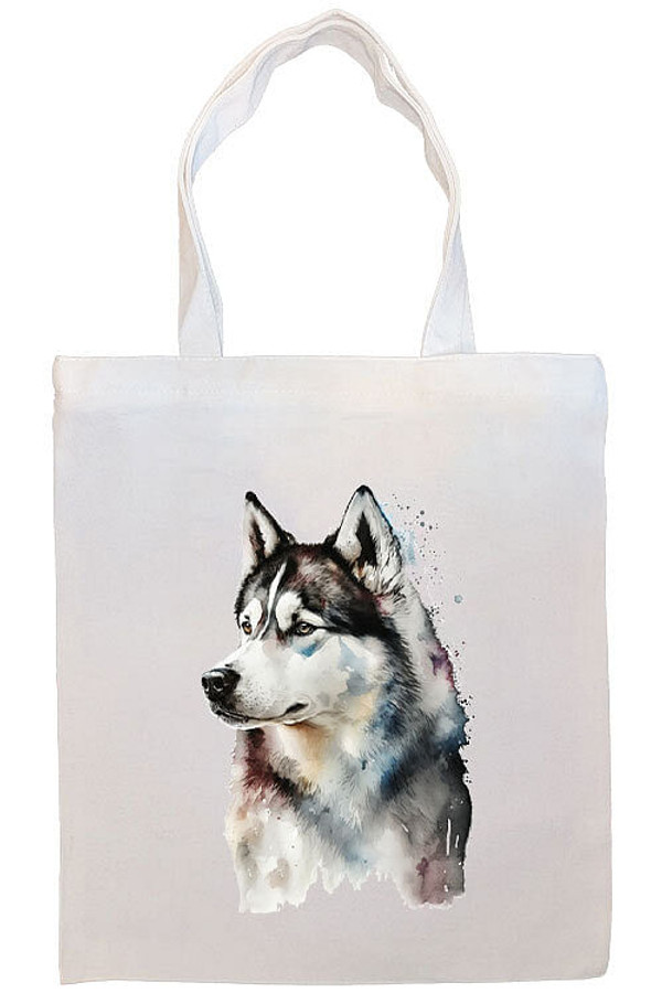 Siberian Husky Canvas Tote Bag Style2 S528-Tote-SBH-ST2