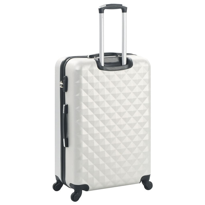 vidaXL Hardcase Trolley Set 3 pcs Bright Silver ABS A949-91887