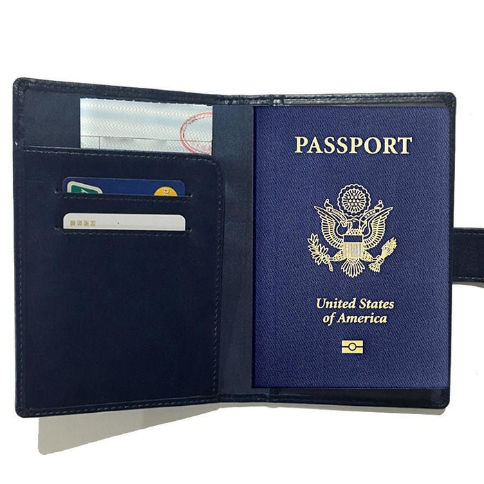 Passport Wallet with RFID Safe Lock F369-6137247493