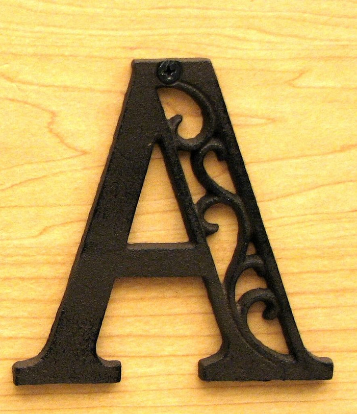 Cast Iron Letter A Q484-0184J-0557-A