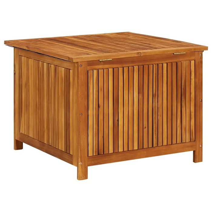 vidaXL Patio Storage Box 29.5"x29.5"x22.8" Solid Acacia Wood A949-316498