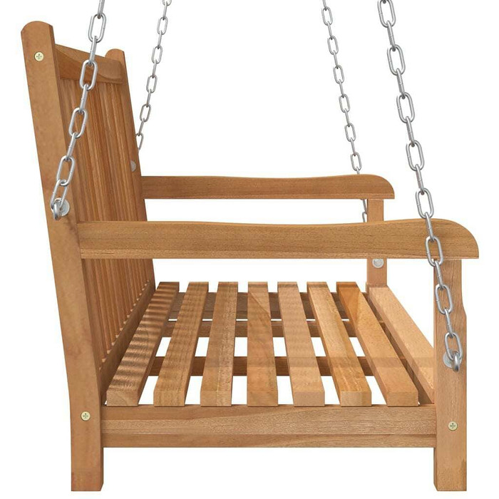 vidaXL Swing Bench Solid Teak Wood 44.9"x23.6"x25.2" A949-316628