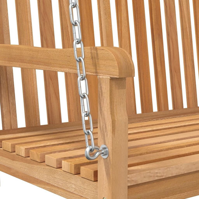 vidaXL Swing Bench Solid Teak Wood 44.9"x23.6"x25.2" A949-316628