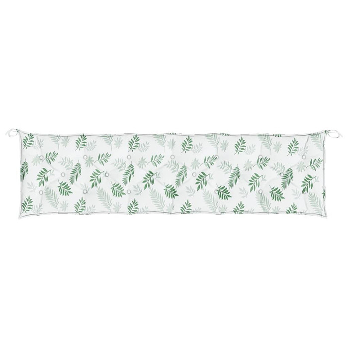 vidaXL Garden Bench Cushions 2pcs Leaf Pattern 78.7"x19.7"x2.8" Fabric A949-361750