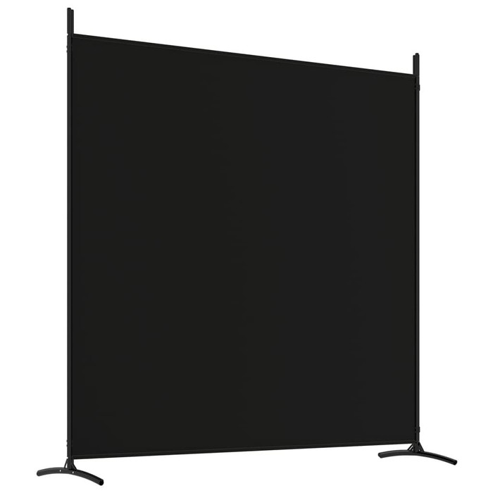 vidaXL 4-Panel Room Divider Black 274.8"x70.9" Fabric A949-350285