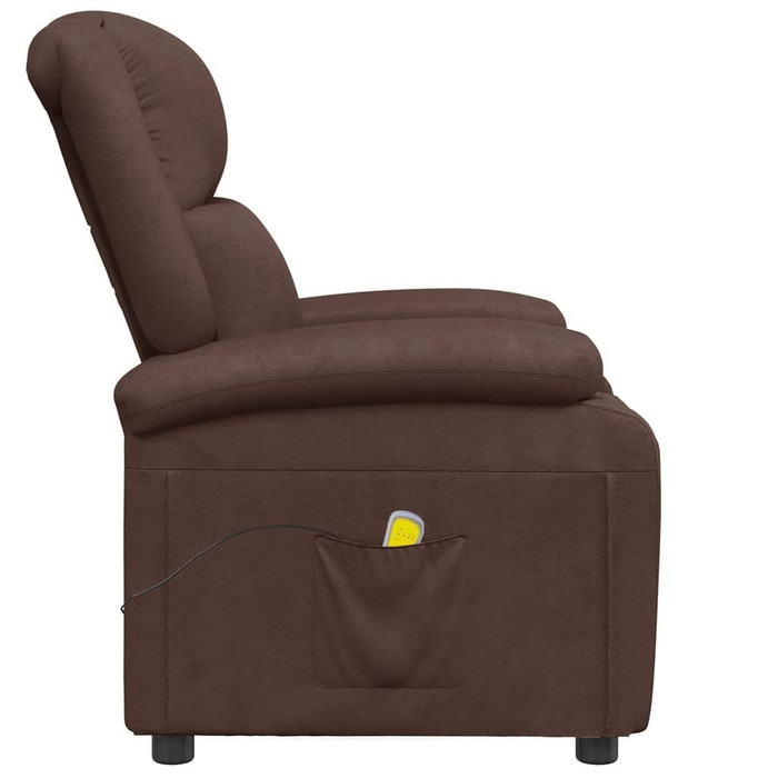 vidaXL Massage Chair Brown Faux Leather A949-322431