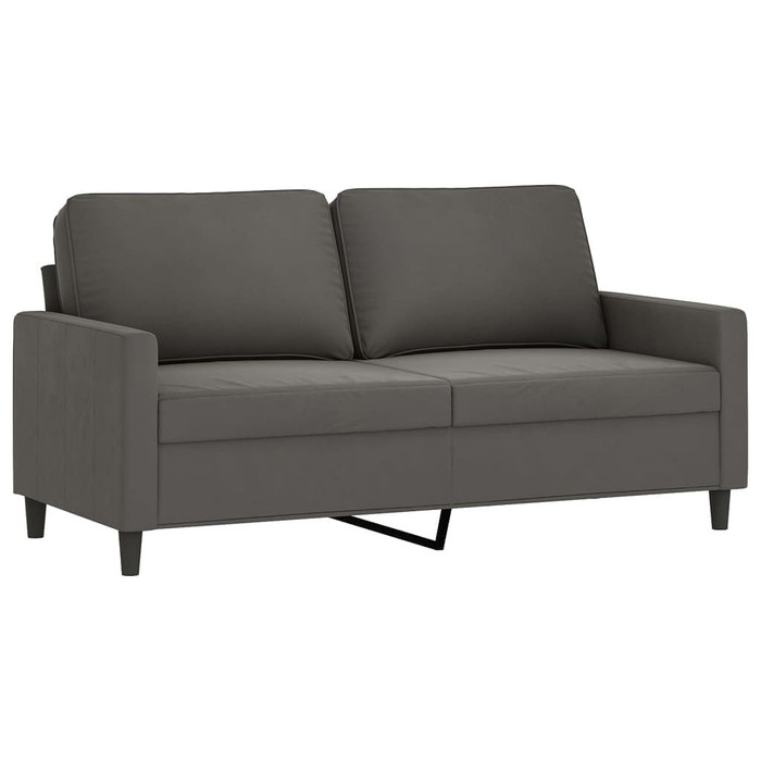 vidaXL 2-Seater Sofa Dark Gray 55.1" Velvet A949-348746