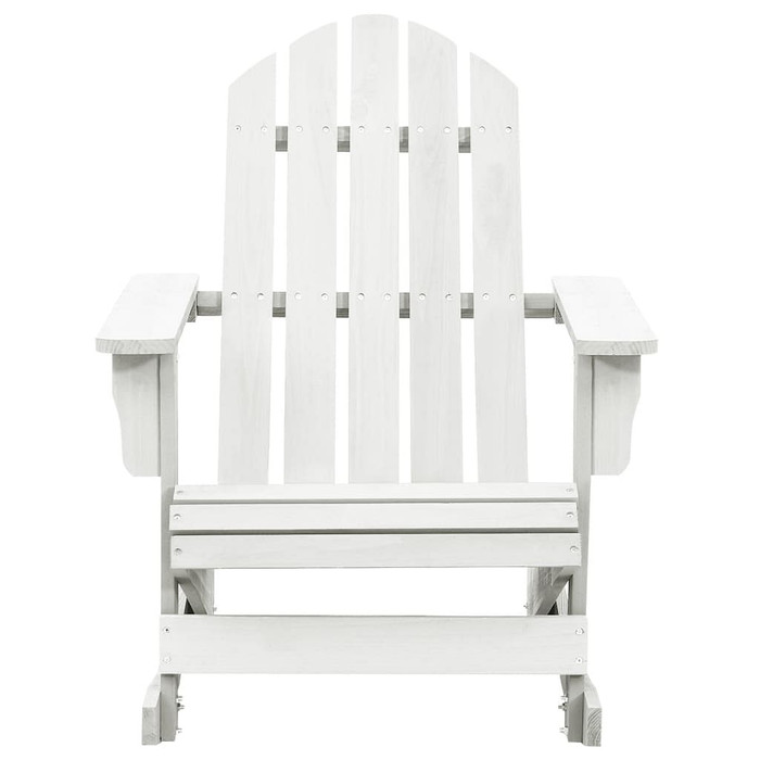 vidaXL Patio Rocking Chair Wood White A949-40861
