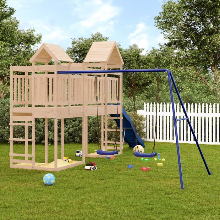 vidaXL Outdoor Playset Solid Wood Pine A949-3156892