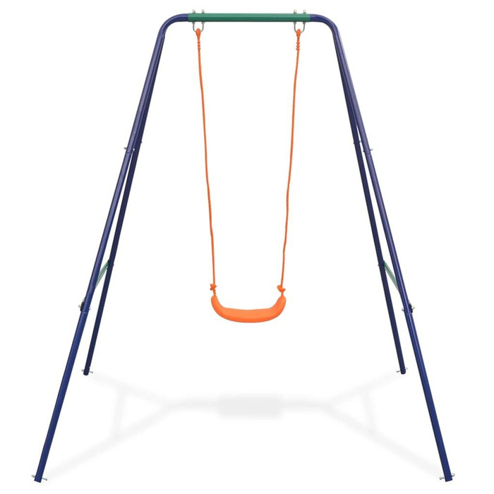 vidaXL 2-in-1 Single Swing and Toddler Swing Orange A949-91362