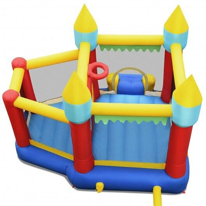 Inflatable Bounce Slide Jumping Castle Without Blower - Color: Multicolor D681-OP70527