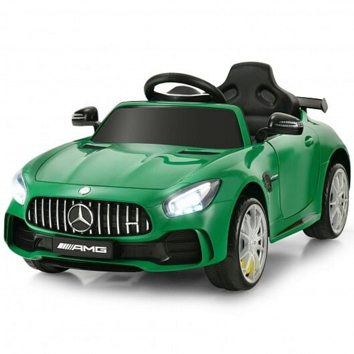 12V Licensed Mercedes Benz Kids Ride-On Car with Remote Control-Green - Color: Green D681-TY327942GN