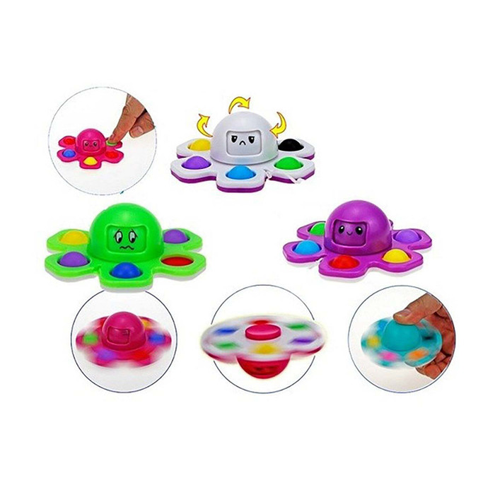 Push N Pop Fidget Spinner Octopus - Assorted K499-30384615