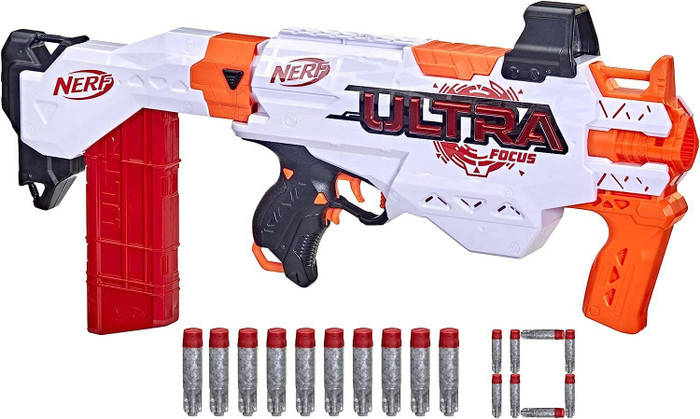 NERF Ultra Focus Motorized Blaster, 10-Dart Clip K499-30395600