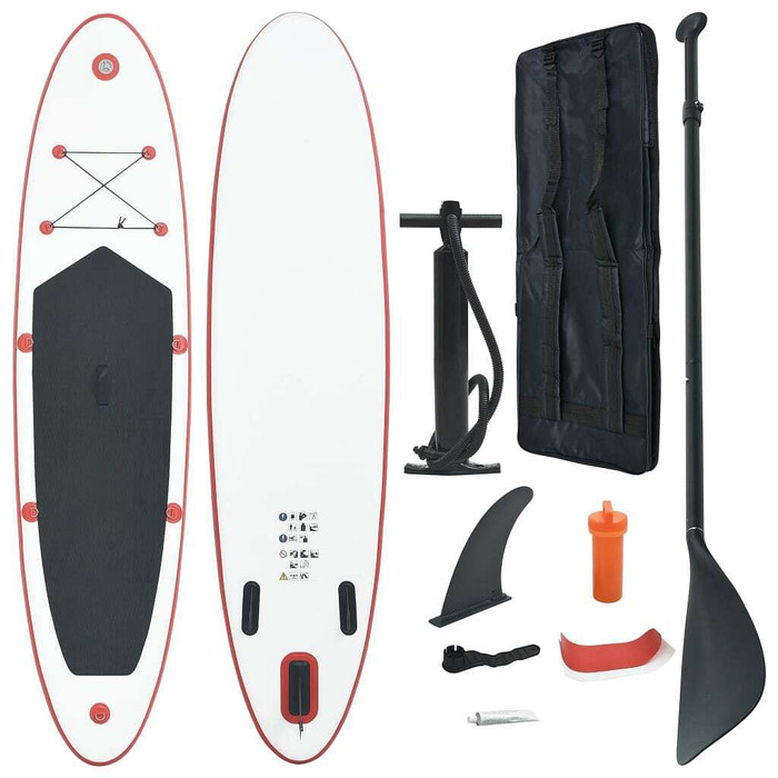 Stand Up Paddle Board Set SUP Surfboard Inflatable Red and White A949-90632