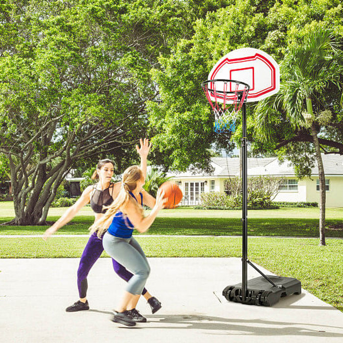 Height Adjustable Basketball Hoop with 2 Nets and Fillable Base B593-SP37815