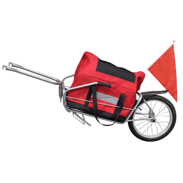 Bicycle Cargo Trailer One-wheel with Storage Bag A949-90621