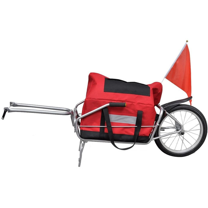 Bicycle Cargo Trailer One-wheel with Storage Bag A949-90621