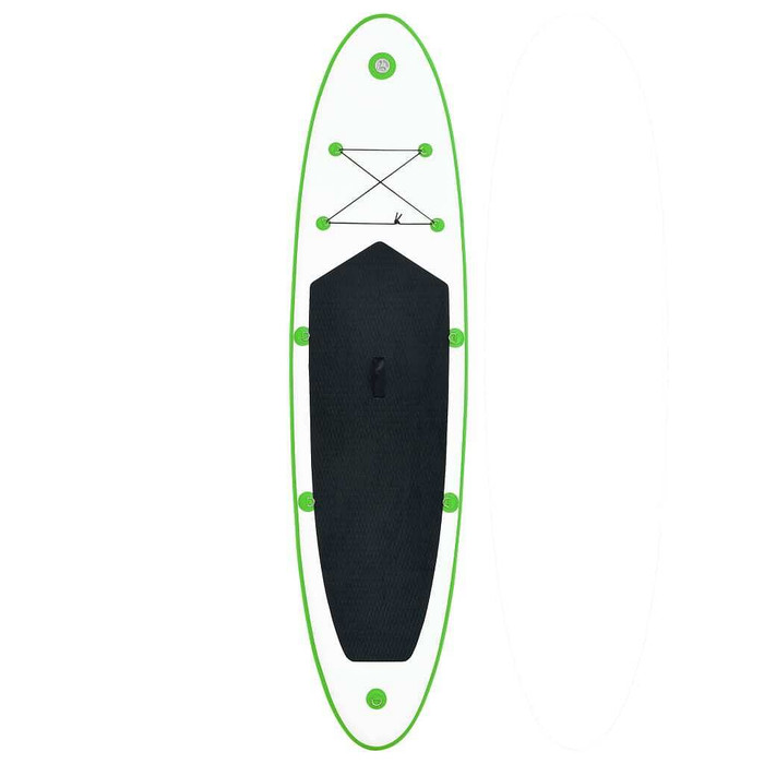 vidaXL Inflatable Stand Up Paddleboard Set Green and White A949-92731