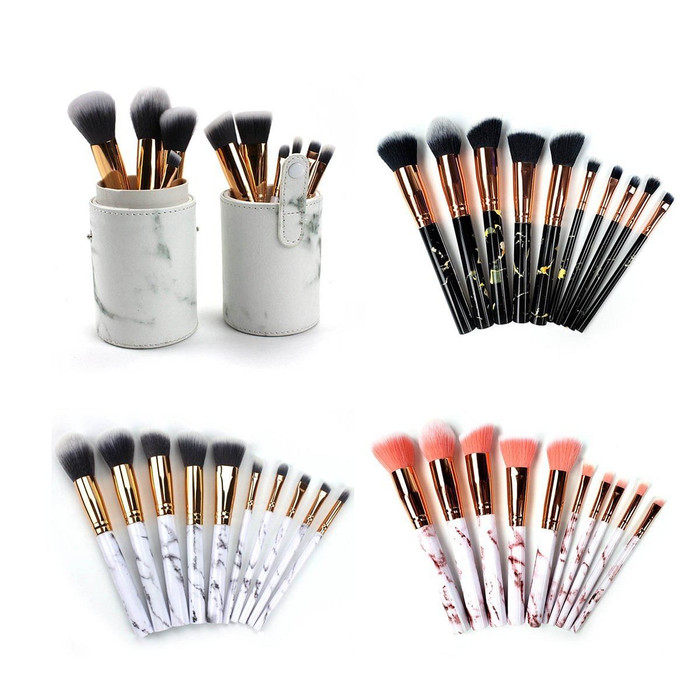 La Canica 10 In 1 Makeup Brush Set With Travel Friendly Container F369-4442730168406