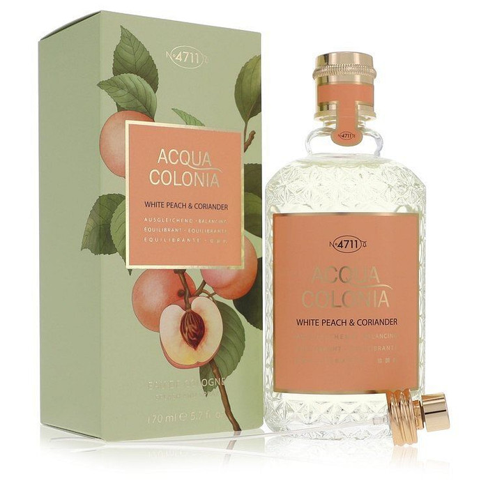 4711 Acqua Colonia White Peach & Coriander by 4711 Eau De Cologne Spray (Unisex) 5.7 oz (Women) V728-539660