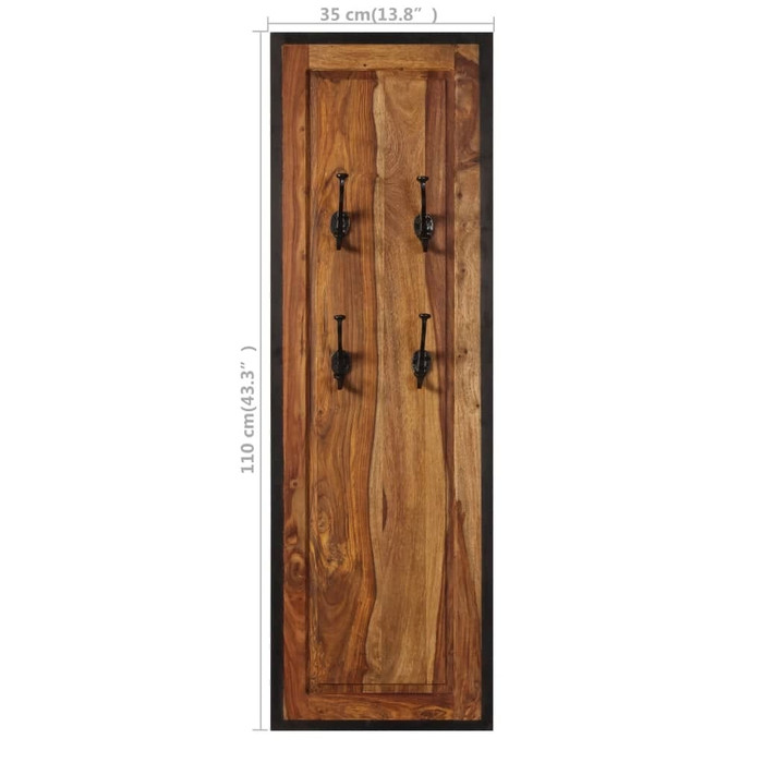  Coat Racks 2 pcs Solid Acacia Wood A949-246232