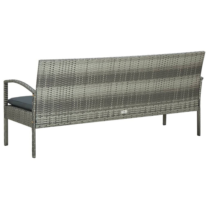 Patio 3-Seater Sofa Grey A949-45792  Patio 3-Seater Sofa Grey A949-45792