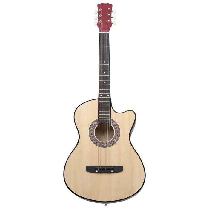 Western Acoustic Cutaway Guitar with 6 Strings 38" Basswood A949-70130 Western Acoustic Cutaway Guitar with 6 Strings 38" Basswood A949-70130