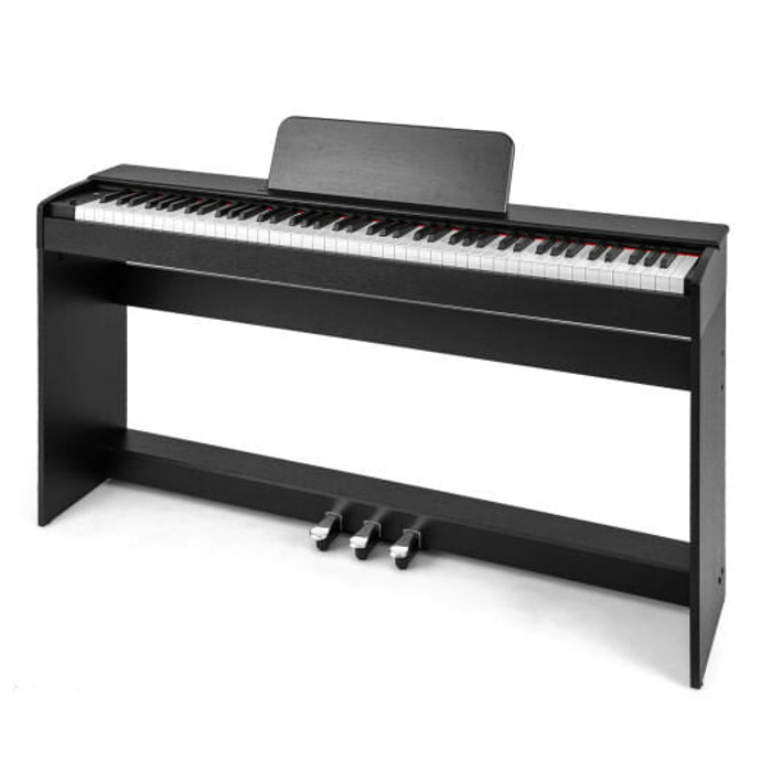 88-Key Hammer Action Weighted Keyboard with Furniture Stand-Black - Color: Black D681-MU10126US-DK 88-Key Hammer Action Weighted Keyboard with Furniture Stand-Black - Color: Black D681-MU10126US-DK