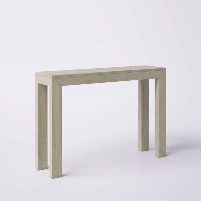 Solid Wood Modern Accent Console Table / Sofa Table in Beige Seashell Finish Q280-SHBSWCT126846253