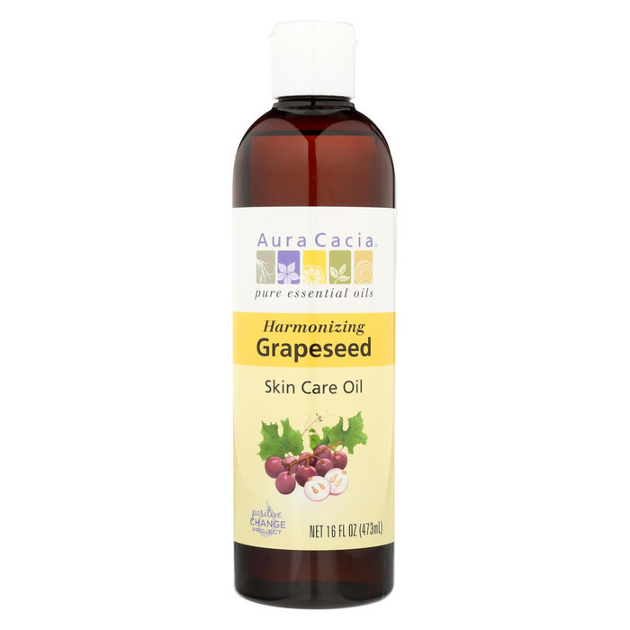Aura Cacia Grapeseed Oil With Vitamin E (1x16 Oz) G240-B-84995-1PK