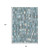8' X 10' Teal Blue Taupe And Beige Striped Washable Indoor Outdoor Area Rug 8' X 10' Teal Blue Taupe And Beige Striped Washable Indoor Outdoor Area Rug