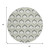 8' Lime Green And Beige Round Geometric Washable Indoor Outdoor Area Rug 8' Lime Green And Beige Round Geometric Washable Indoor Outdoor Area Rug