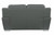 69" Gray And Silver Faux Leather Love Seat
