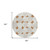 8' Brown And Ivory Round Abstract Washable Indoor Outdoor Area Rug